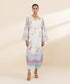 Women's Unstitched Lawn Embroidered Multi 2 Piece Suit